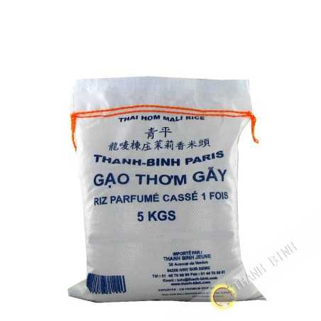 Fragrant rice broken 1 time DRAGON GOLD 5kg Thailand