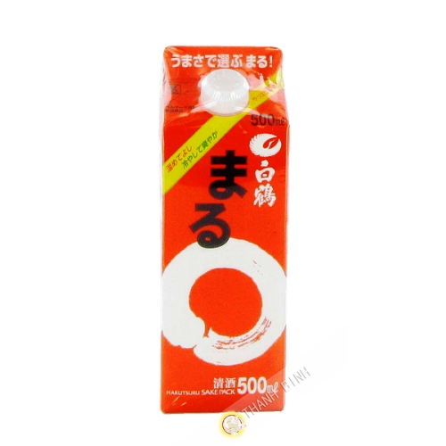 Sake giapponese HAKUTSURU 500ml 13°50 Giappone