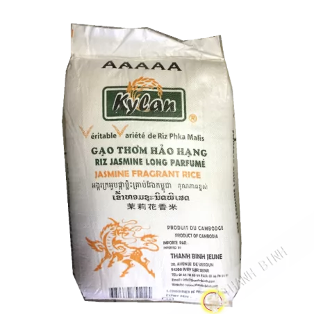 Riz jasmine long parfumé KYLAN 18kg Cambodge Nouvelle Récolte 2024