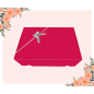 Boîte cadeau Fuchsia brillant 24x35x10cm