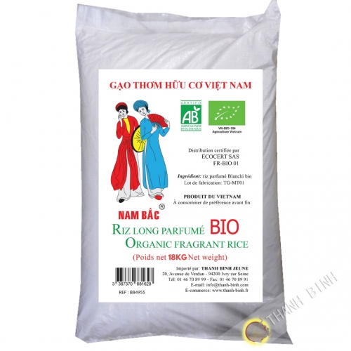 ORGANIC rice fragrant long NAM BAC 18kg Vietnam