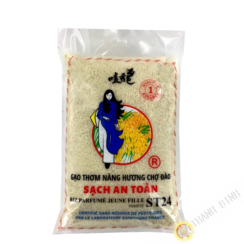 Gạo Sạch An Toàn NÀNG HƯƠNG CHỢ ĐÀO ST24  5kg Việt Nam
