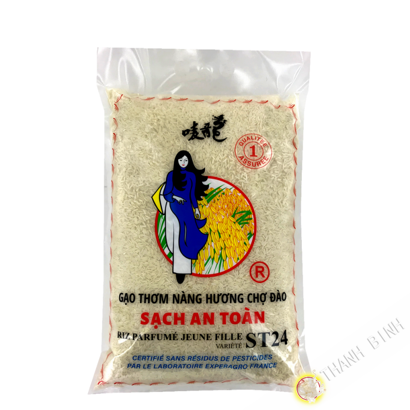 Gạo Sạch An Toàn NÀNG HƯƠNG CHỢ ĐÀO ST24 5kg Việt Nam Gạo Sạch An Toàn NÀNG HƯƠNG CHỢ ĐÀO ST24 5kg Việt Nam
