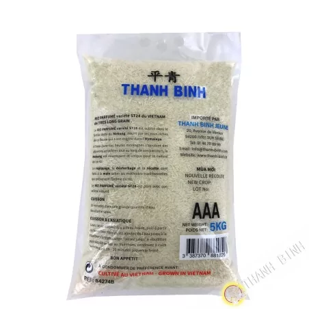 De arroz fragante largo sin residuos de pesticidas NIÑA ST24 de 5 kilogramos de Vietnam