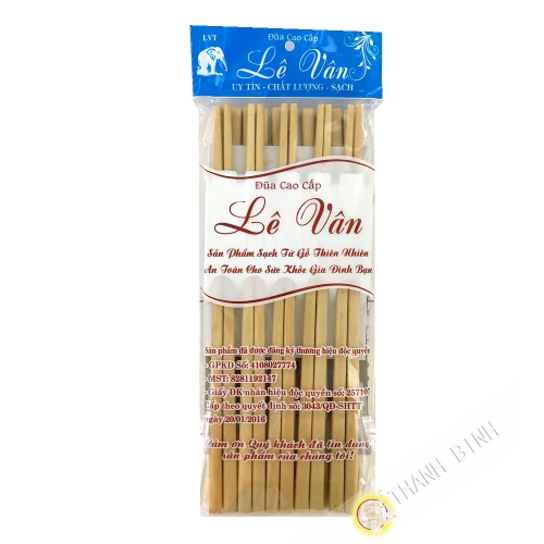 Baguettes en bois 'Lat Hoa' 10 paires Vietnam