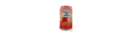 Bebida de té helado POKKA lychee 330ml Singapur