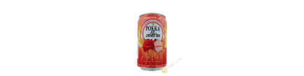 POKKA lychee iced tea drink 330ml Singapore