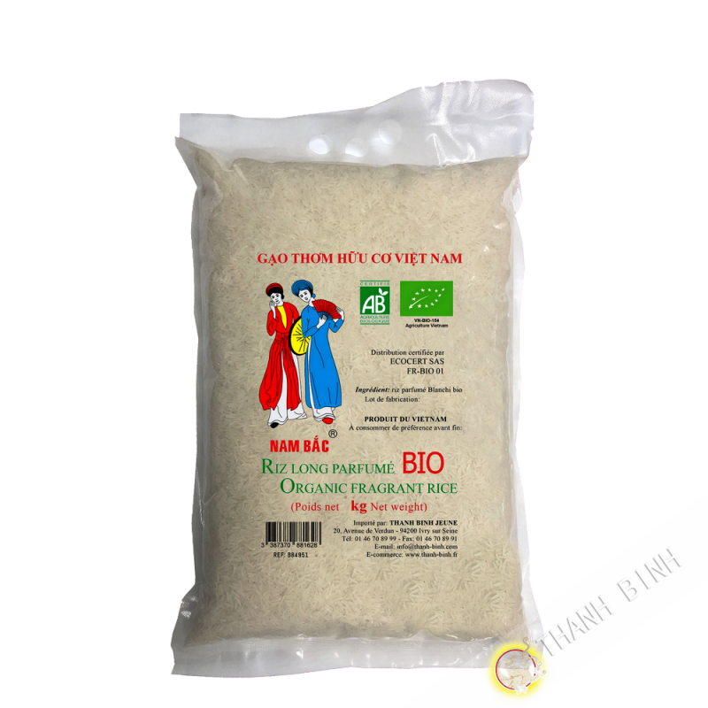 Riso profumato a lungo ORGANICO 5kg