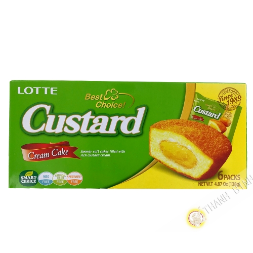 Biscuit crème Custard LOTTE 138g Corée