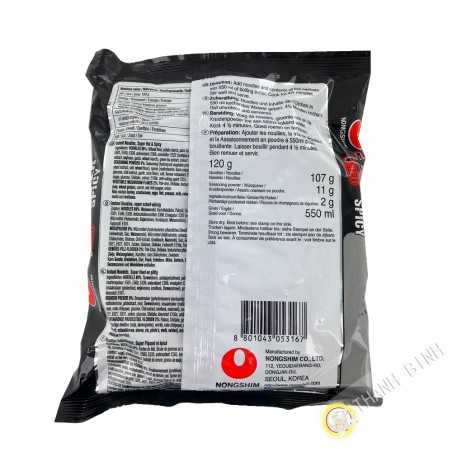 Nouille Shin ramyum rouge NONGSHIM 120g Corée