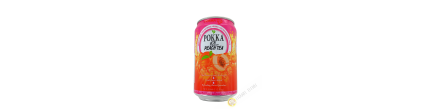POKKA peach iced tea drink 330ml Singapore