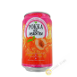 Boisson thé glacé à la pêche POKKA 330ml Singapour Boisson thé glacé à la pêche POKKA 330ml Singapour