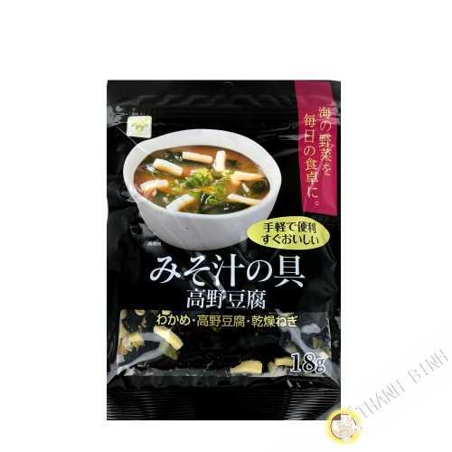 Dried vegetables for miso soup UONOYA 18g Japan