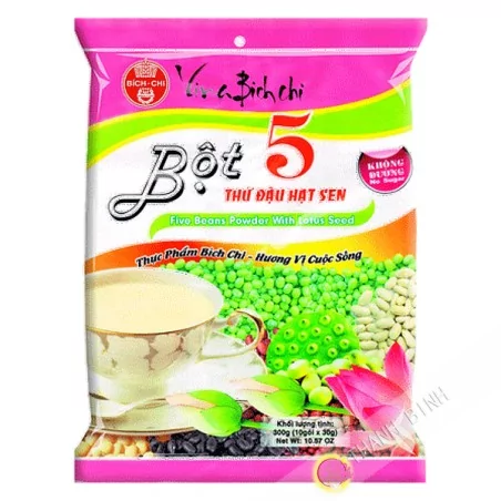 Préparation boisson 5 céréales lotus BICH CHI 300g Vietnam