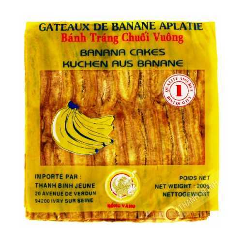 Banane aplatie carrée DRAGON OR 200g Vietnam