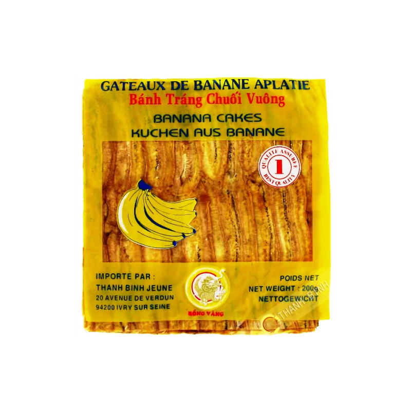 Banana flattened square DRAGON GOLD 200g Vietnam