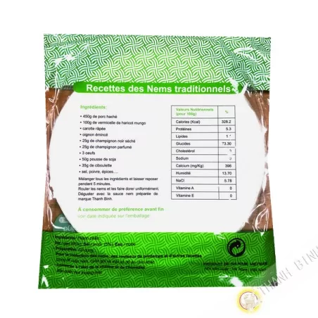 Feuille de riz 22cm Da nem spécialité du Nord 400g VIETNAM