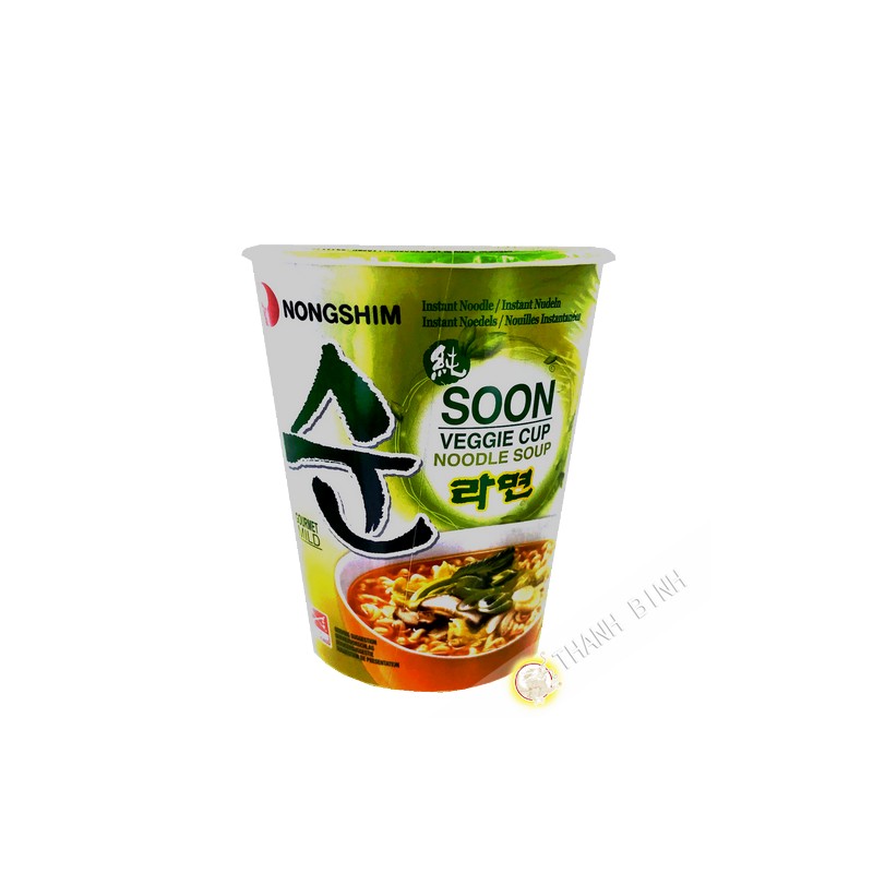 Sopa de Fideos Soon Vegetarian Cup NONGSHIM 67g Corea