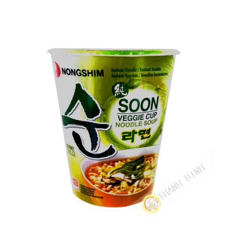 Zuppa di noodle Presto Tazza vegetariana NONGSHIM 67g Corea