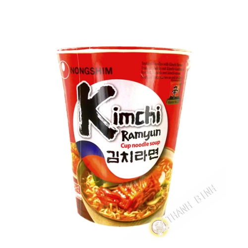 Soupe nouille Kim Chi ramen Cup NONGSHIM 75g Corée