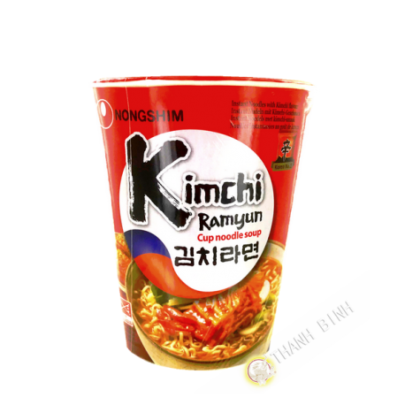 Zuppa di noodle Kim Chi ramen Tazza NONGSHIM 75g Corea