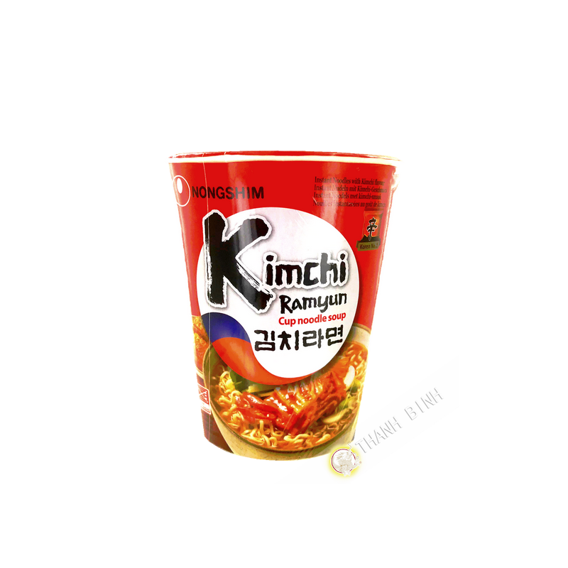 Zuppa di noodle Kim Chi ramen Tazza NONGSHIM 75g Corea