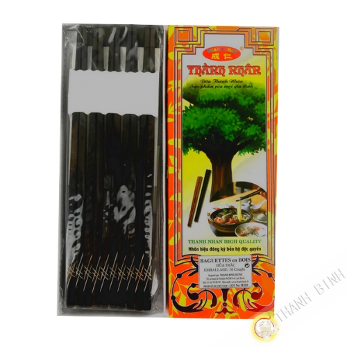 Wooden chopsticks 'Go Trac' 10 pairs Vietnam