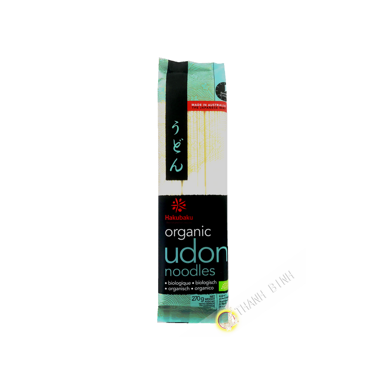 Mì udon hữu cơ HAKUBAKU 270g Nhật Bản Mì udon hữu cơ HAKUBAKU 270g Nhật Bản