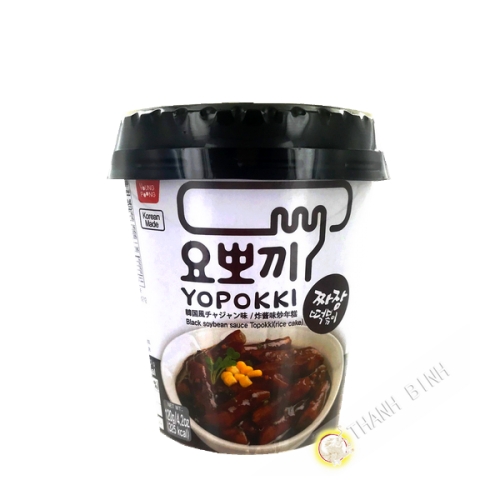 Topokki negro salsa de soja Jiajang taza 120g Corea