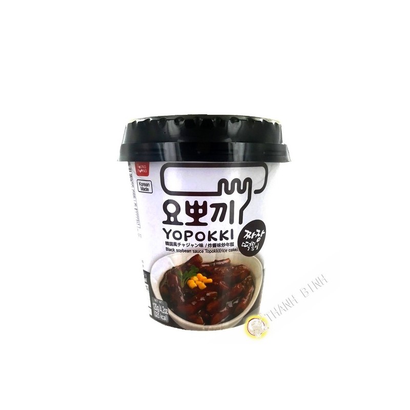 Topokki black soy sauce Jiajang cup 120g Korea