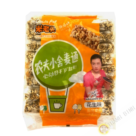 Barre de céréales cacahuète UNCLE POP 400g Chine