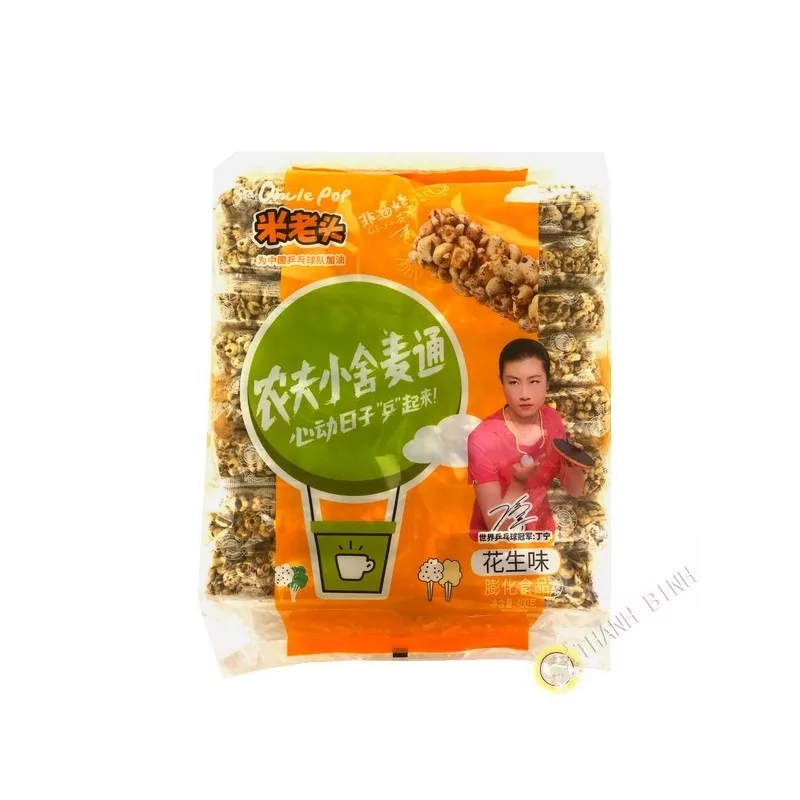 Barre de céréales cacahuète UNCLE POP 400g Chine Barre de céréales cacahuète UNCLE POP 400g Chine