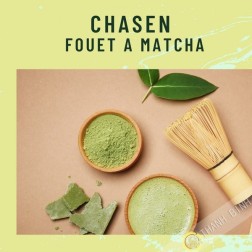 Chasen-Batidor de té matcha de bambú natural