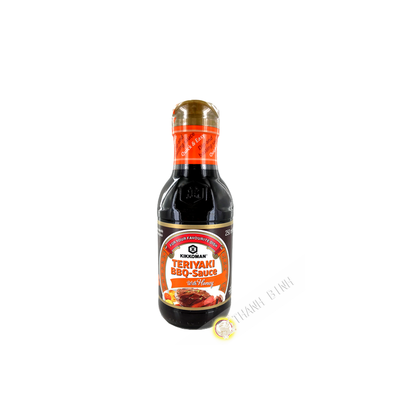 Sauce barbecue terriyaki miel KIKKOMAN 250ml Pays-Bas Sauce barbecue terriyaki miel KIKKOMAN 250ml Pays-Bas