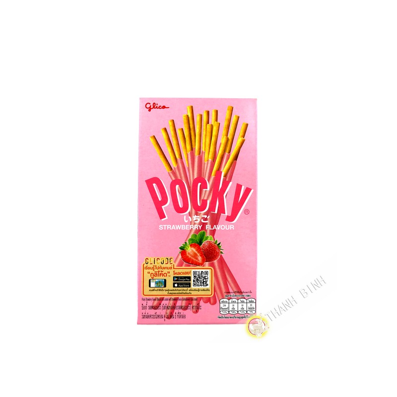 Biscuit fraise POCKY 47g Thailande