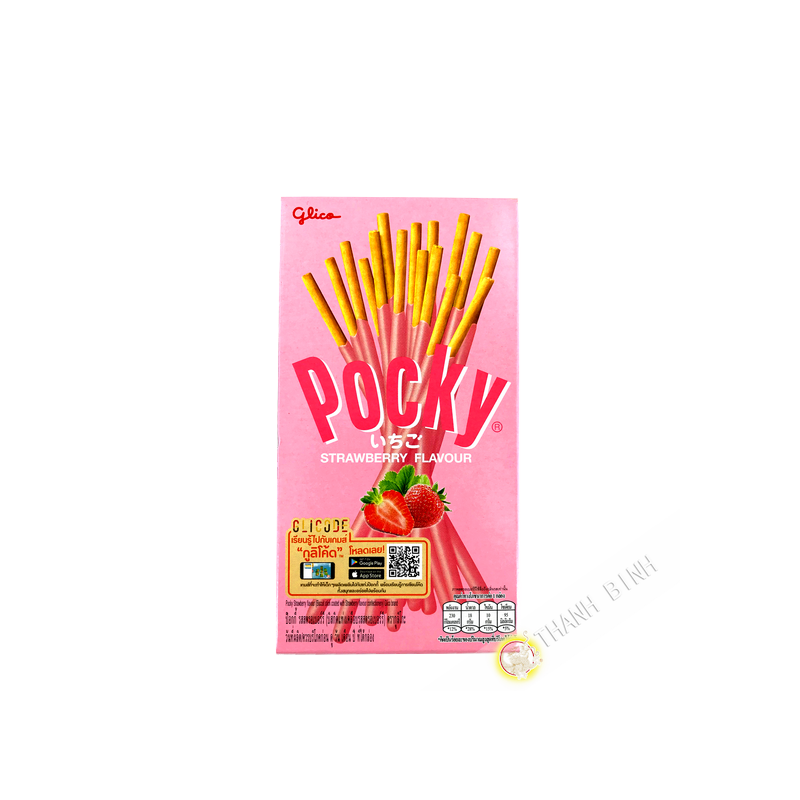 POCKY fragola biscotto 47g Thailandia POCKY fragola biscotto 47g Thailandia