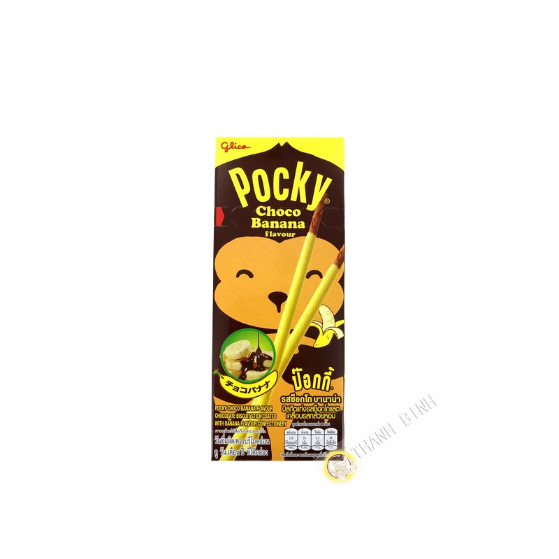 Biscuit chocolat banane POCKY 25g Thailande