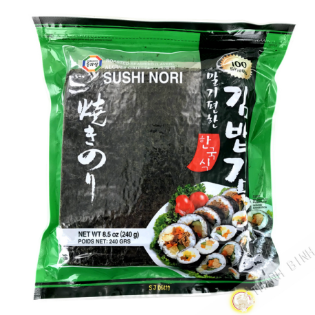 Hoja de algas sushi nori SURASANG (100 hojas) Corea