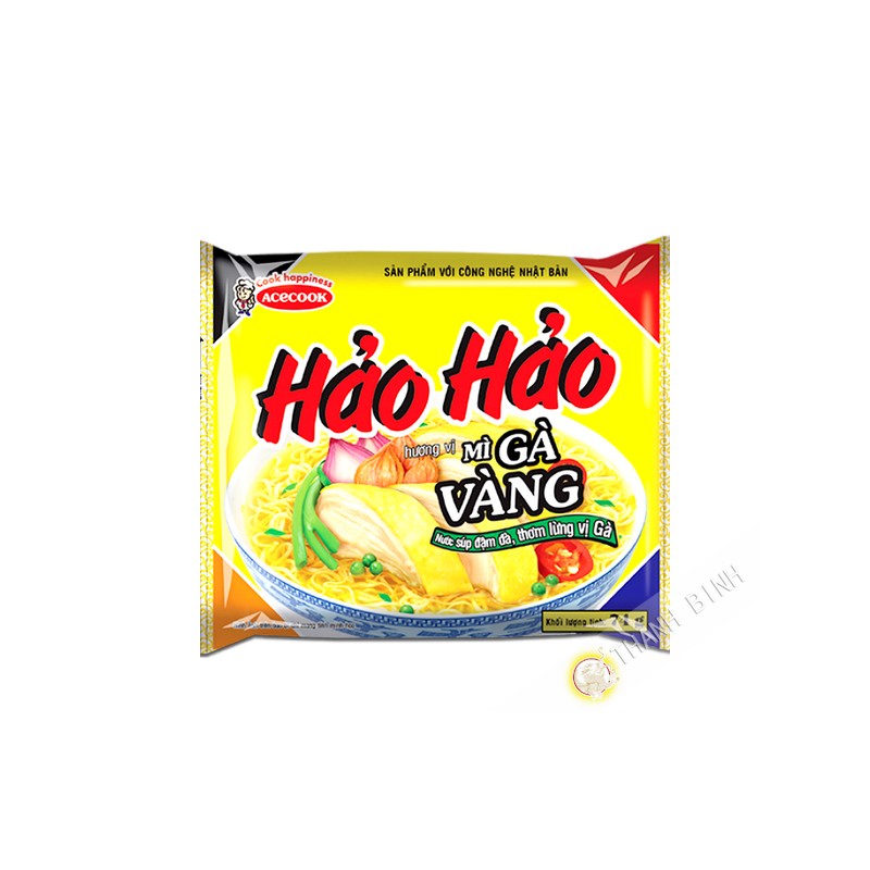 Zuppa di noodle di pollo giallo HAO HAO ACECOOK 70g Vietnam