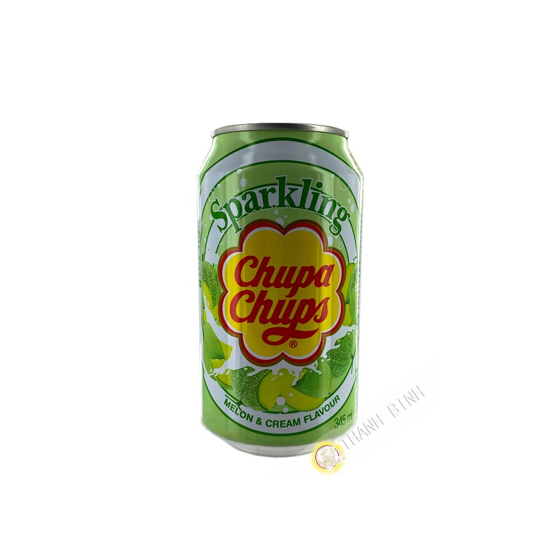 Chupa chups melón y crema refresco bebida 345ml Corea