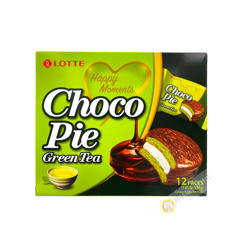 Gateau choco pie the vert LOTTE 336g Corée