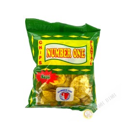 Chips banane plantain pomme doux NUMBER ONE 85g Colombie