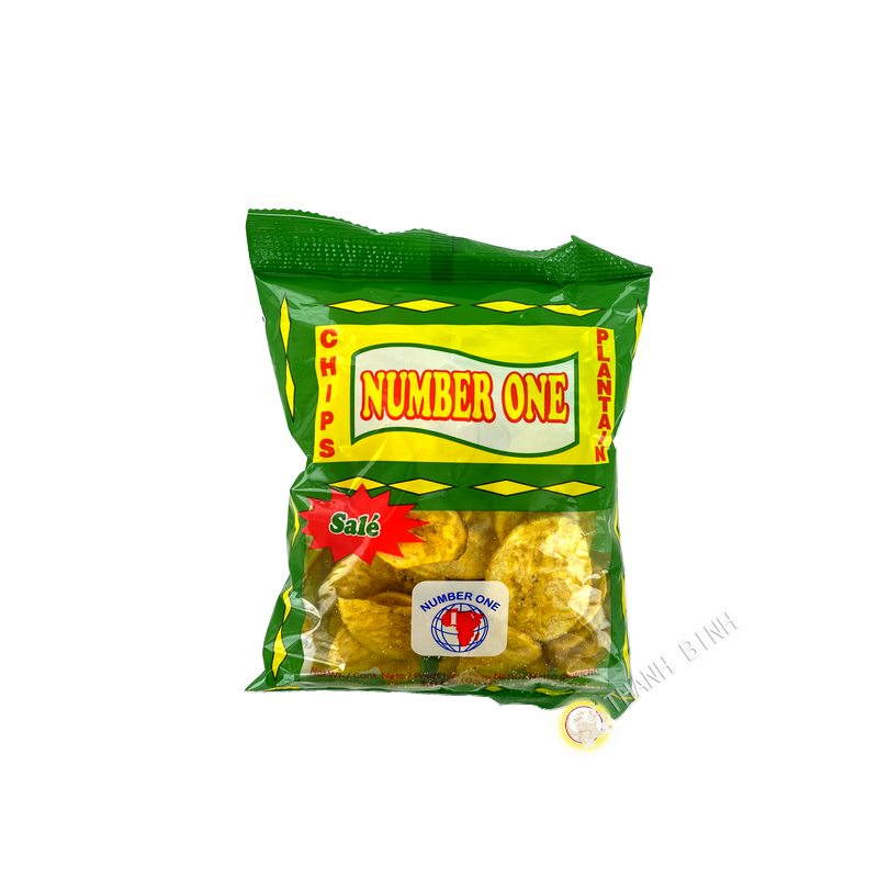 Chips banane plantain pomme doux NUMBER ONE 85g Colombie