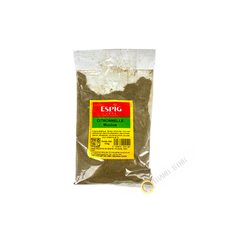Citronnelle moulue ESPIG 100g Citronnelle moulue ESPIG 100g