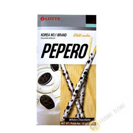 Biscuit Pepero chocolat blanc LOTTE 32g Corée