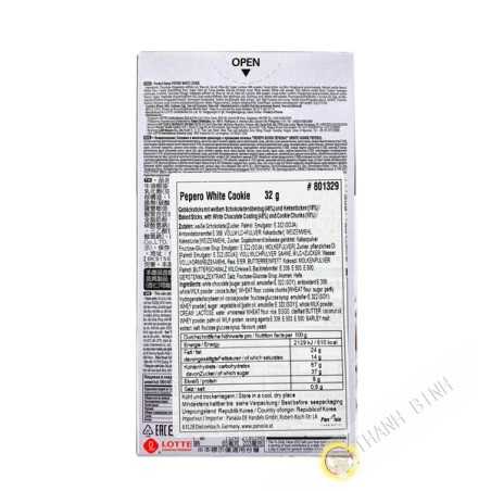 Bánh quy sô cô la trắng Pepero LOTTE 32g Hàn Quốc