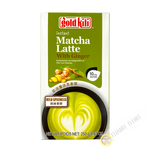 Bebida instantánea Matcha latte con jengibre ORO KILI 250g Singapur