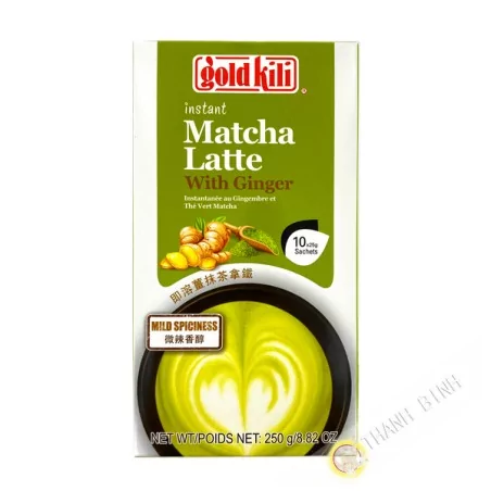 Bebida instantánea Matcha latte con jengibre ORO KILI 250g Singapur