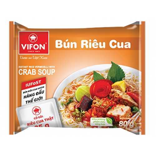 Sopa con fideos de bun rieu cua VIFON 80g de Vietnam