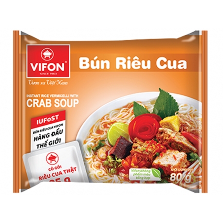 Soup with vermicelli bun rieu cua VIFON 80g Vietnam